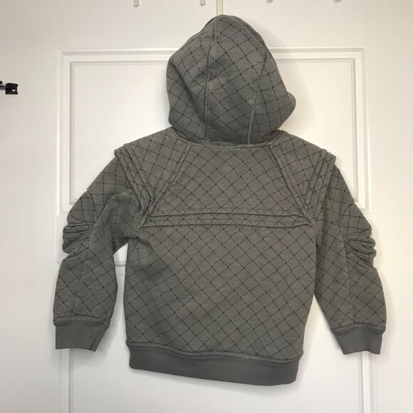 Genuine Kids From OshKosh Knight Pullover Hoodie Toddler Boys Size 3T Gray Knit - Picture 3 of 8